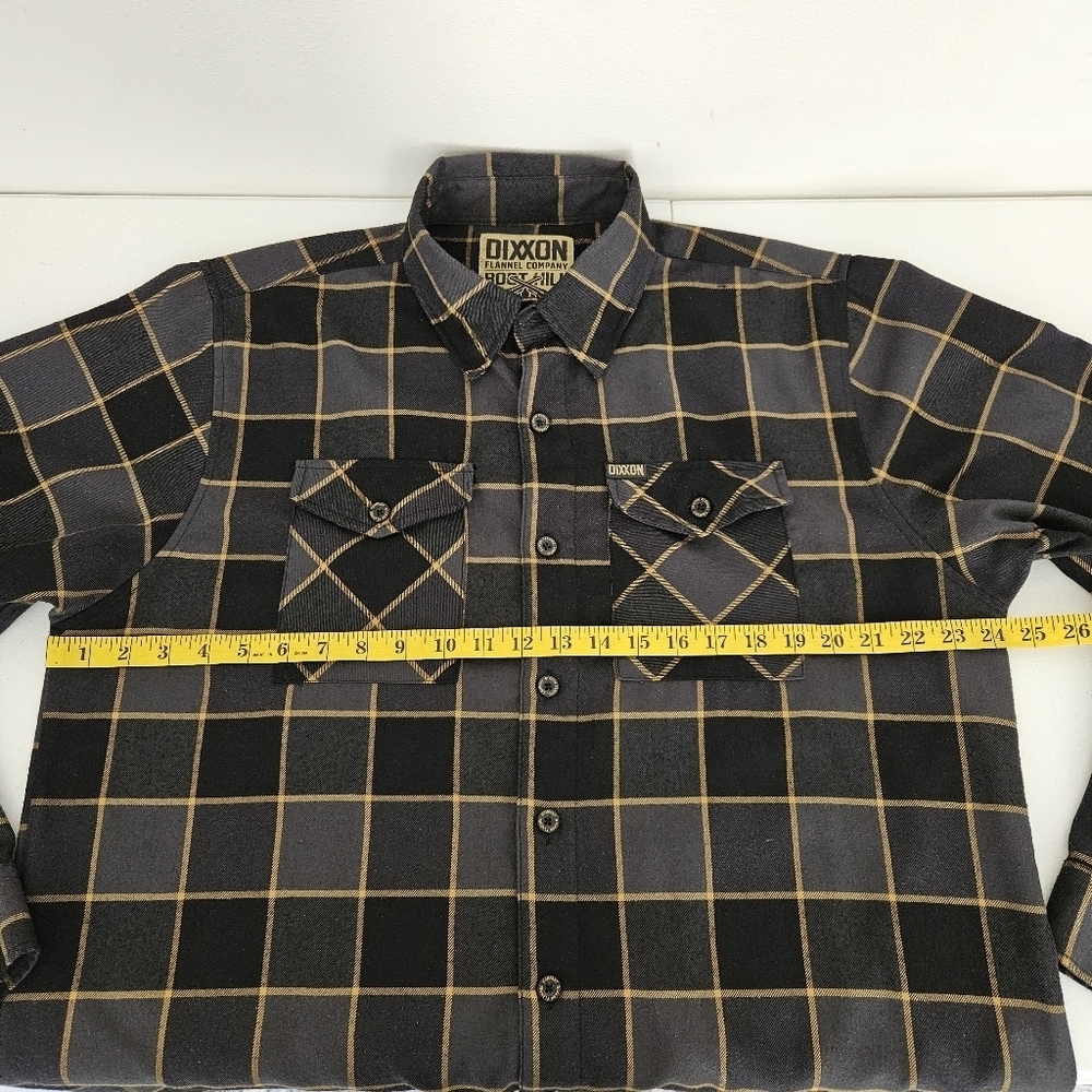 DIXXON The Boot Hill Men's Flannel Plaid Long Sleeve Button Down Shirt L - Picture 11 of 12